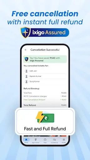 ixigo Train, Bus, Metro Ticket screenshot