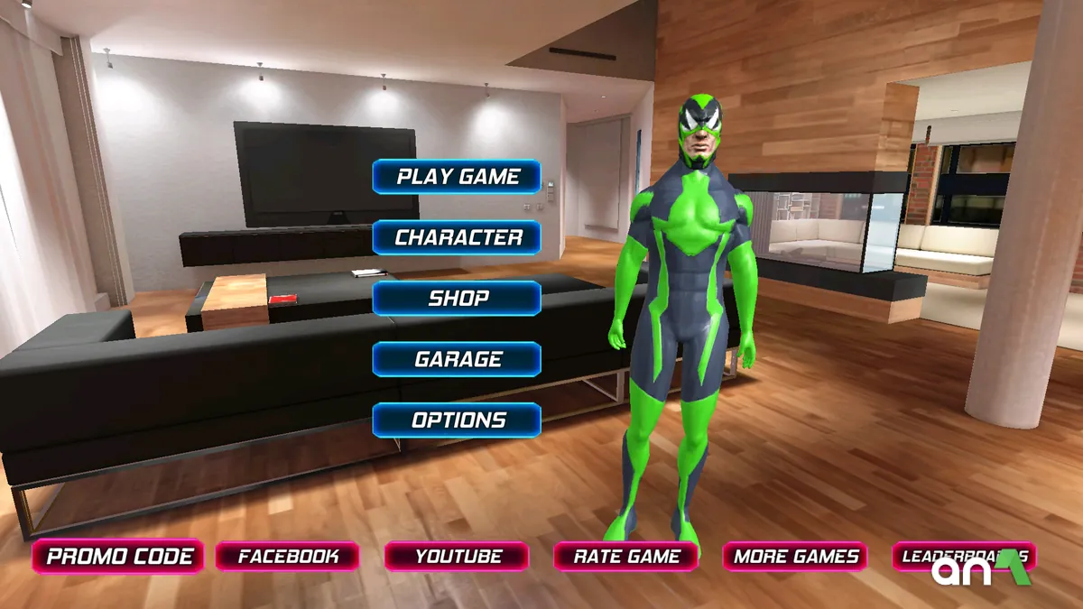 Rope Frog Ninja Hero Car Vegas screenshot